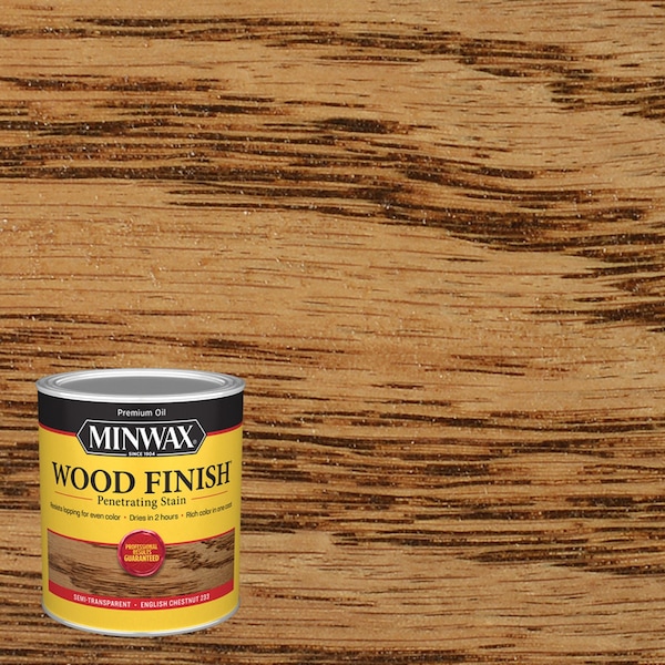 Minwax Wood Finish Semi-Transparent English Chestnut Oil-Based Penetrating Wood Stain 1 qt 700444444 - main